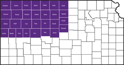 Map of the NW region territory