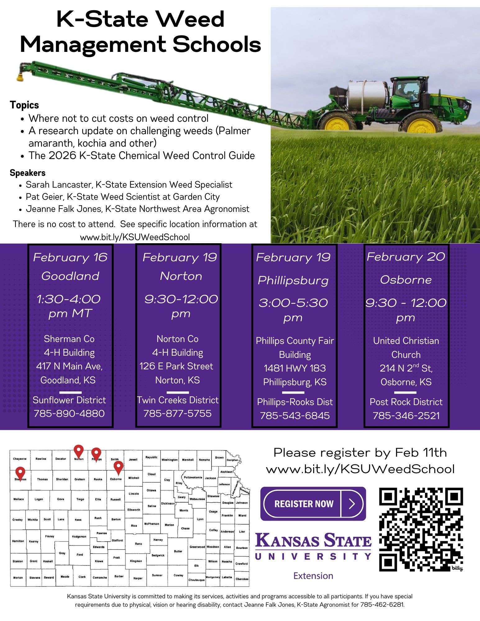 Weed Management School Flier