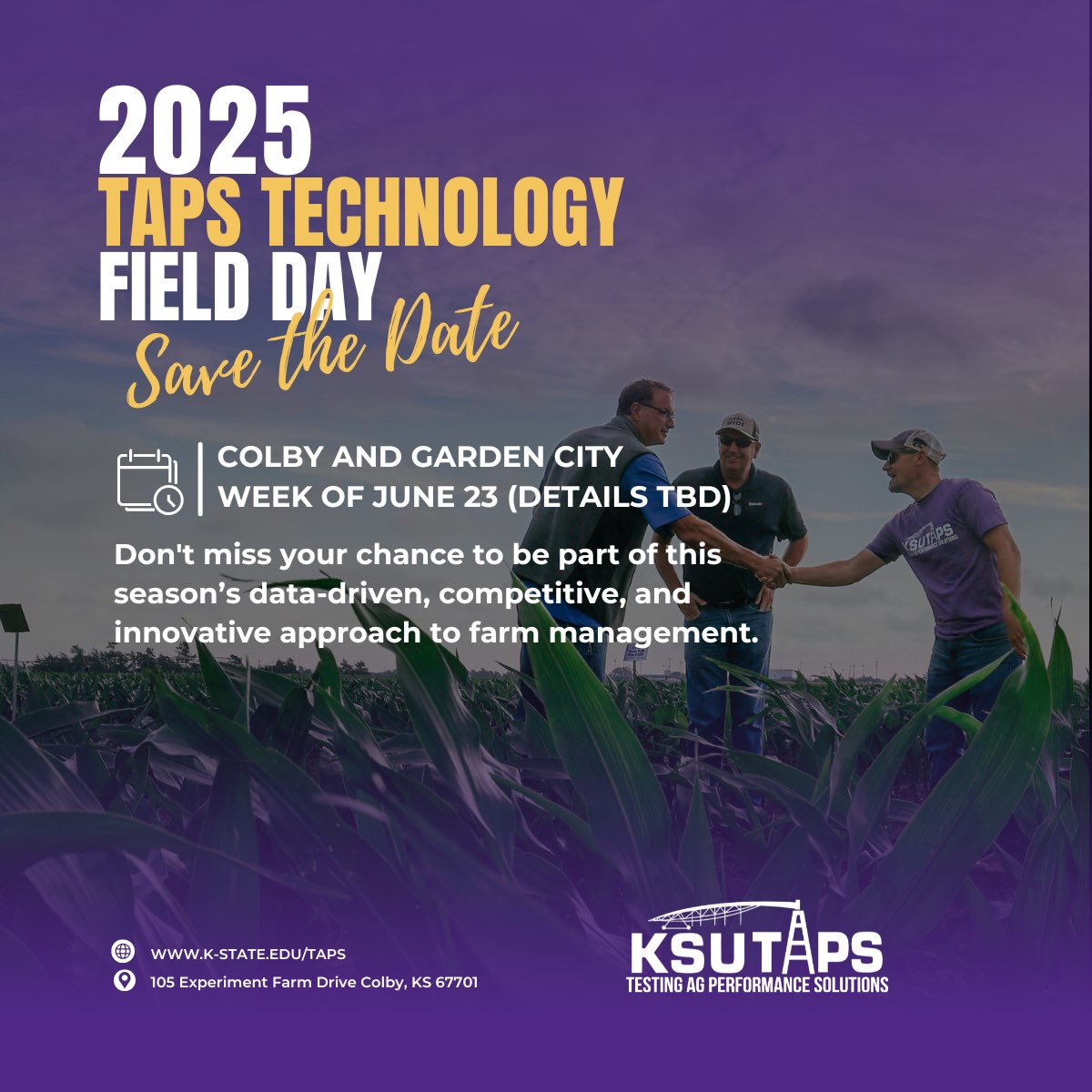 TAPS Save the Date Graphic